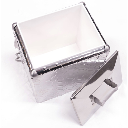 Cod Usa Retro Cooler, Diamond Plate Silver 901007